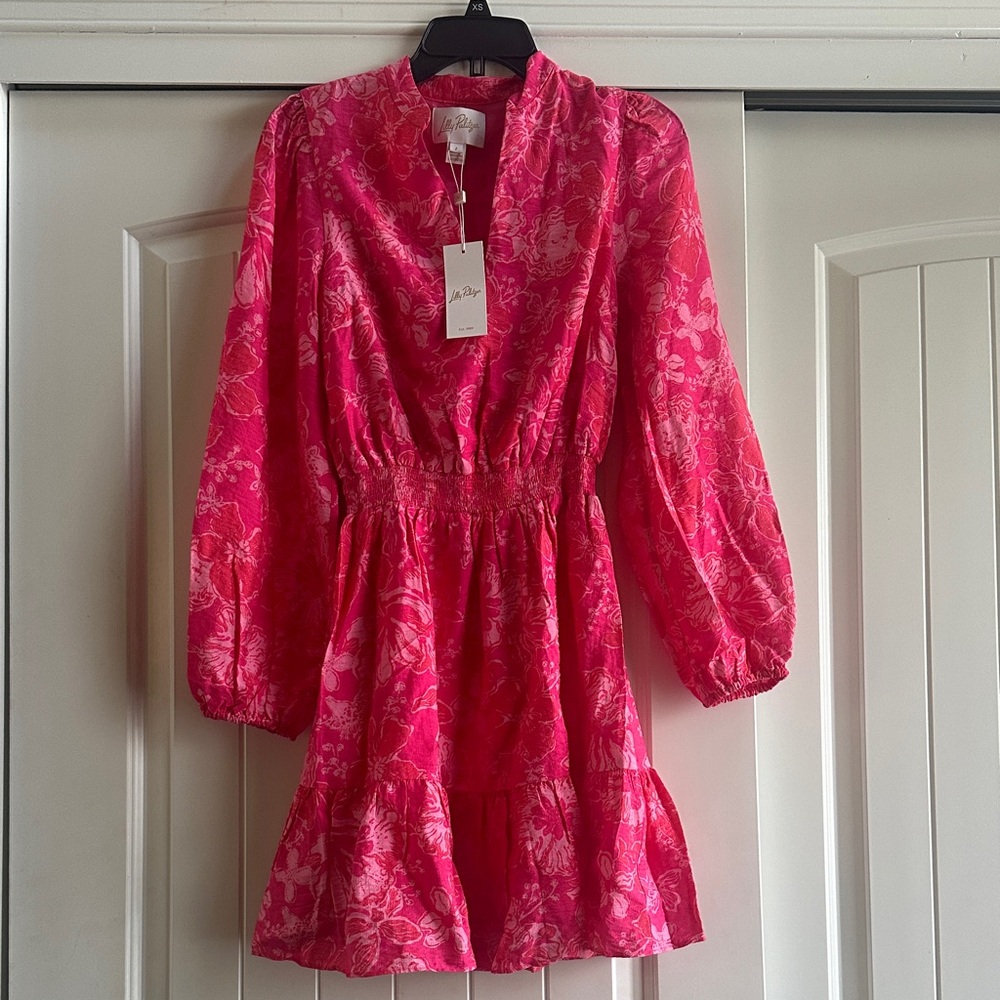 NWT✨Lilly Pulitzer Sun Shell Pink Floral Sundress